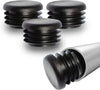 1 1/8&quot; Black Plastic Plugs for Round Tubing Package of 4 by Caplugs