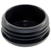 1 1/8&quot; Black Plastic Plugs for Round Tubing Package of 4 by Caplugs