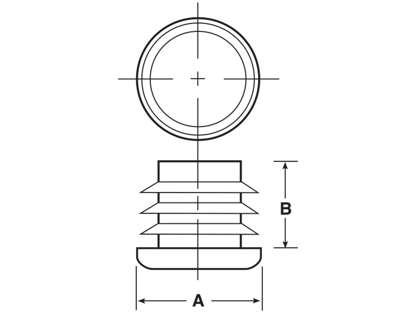 (Pack of 8) - 1 1/8&quot; Round Black Plastic Tubing Plug, 1 1/8 Inch (14-20 Ga - 0.96&quot;-1.05&quot; ID) End Caps - Steel Furniture/Fencing Post Pipe Insert | End Caps for Fitness Equipment.