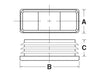 (Pack of 4) CAPLUGS Snap in Rectangular 2 x 3&quot; (3x2 Inch) | 10-14 Ga Steel Pipes/Rods | 2x3 Inches (2.73&quot;-2.83&quot; L - 1.74&quot;-1.83&quot; W ID) Fence Post Finishing Inserts | Fitness Equipment End Caps