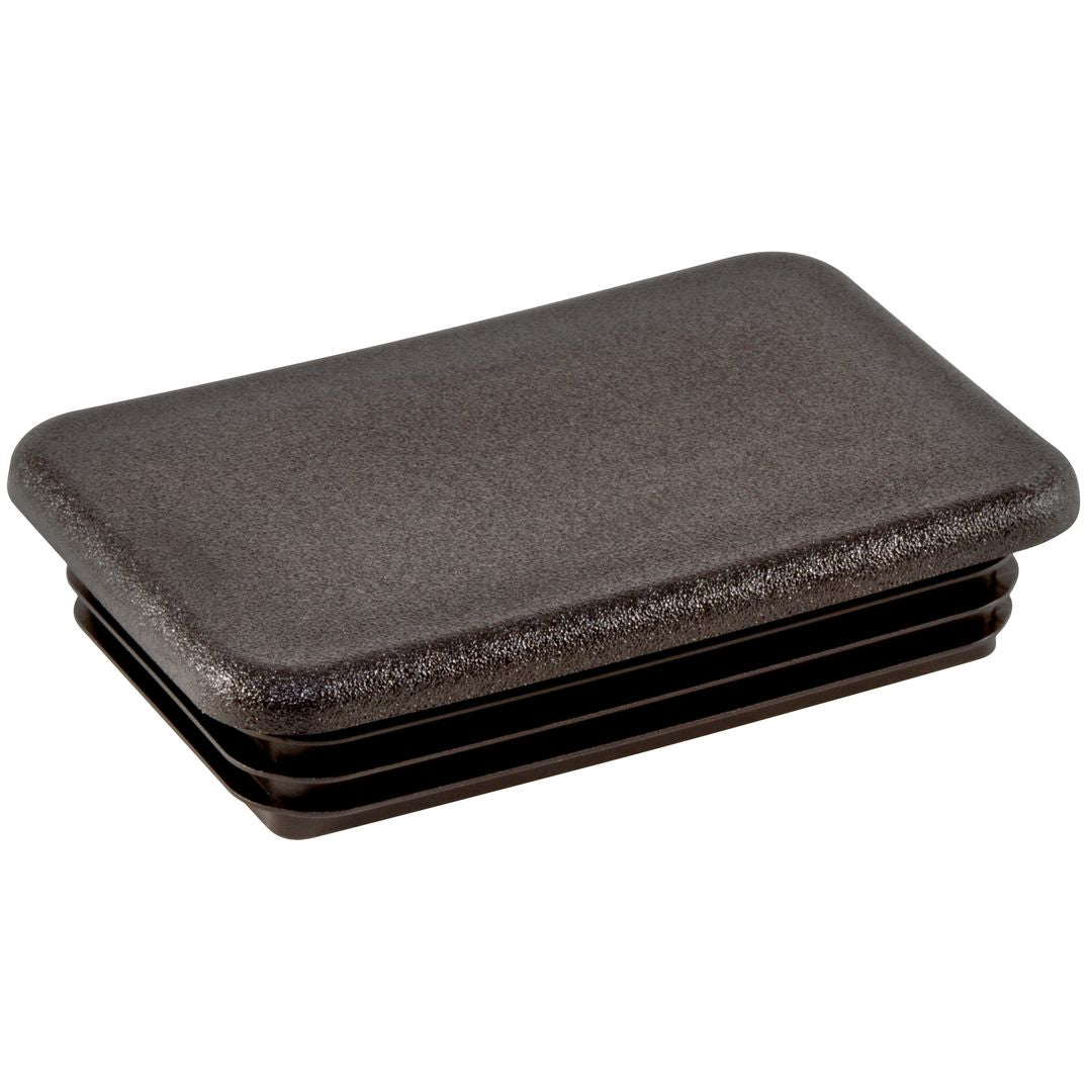 (Pack of 4) CAPLUGS Snap in Rectangular 2 x 3&quot; (3x2 Inch) | 10-14 Ga Steel Pipes/Rods | 2x3 Inches (2.73&quot;-2.83&quot; L - 1.74&quot;-1.83&quot; W ID) Fence Post Finishing Inserts | Fitness Equipment End Caps