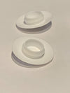 (50) 3/8&quot; White Plastic Flush Type Hole Plugs 3/4&quot; Head