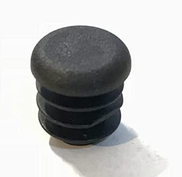 (Pack of 10) 5/8" OD Round End Caps (14-20 Ga for 0.46"-0.57" Inside Diameter) 0.625 Inch Round Head Sliding Inserts | Furniture Chair/Table Leg Caps | Fitness Eqpt End Caps {Top Secret PDR}
