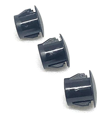 50-Pack 3/8" Locking Black Plastic Hole Plugs – For Sheet Metal, Auto Body PDR, Dent Repair