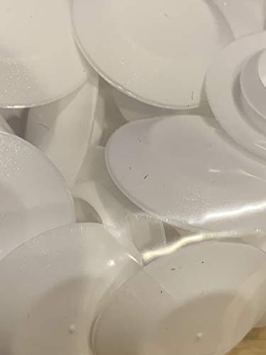 (50) 1/2" White Plastic Flush Type Hole Plugs 7/8" Head