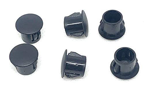 MBPF 3/8&quot; ID Hole Locking Plugs for Panels - Nylon Plastic 0.375 Inch ID Round 0.468&quot; Head Diameter - for Panel Thickness .016&quot; - .125&quot; | Body and Sheet Metal Hole Plug Top Secret PDR