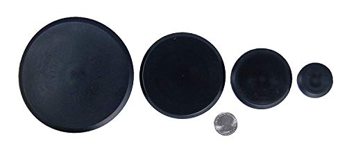 (Lot of 50) || CAPLUGS || Assorted 10 Each ( 1/4", 3/8", 1/2",3/4", 1") Flush Mount Black Hole Panel Plugs for Auto Body and Sheet Metal | Furniture Decor