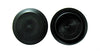 3 3.0 inch Flush Mount Black Plastic Body and Sheet Metal Hole Plug Qty 5 by Caplugs