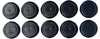 (Pack of 25) BPFE-15 MM (5/8&quot;) Rubber Ergonomic Caplugs - Flush Type Heads | Hole Size .571-.631&quot; | Metal Thickness .031-.079&quot; Sheet Metal Applications