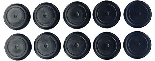 (Pack of 25) BPFE-15 MM (5/8") Rubber Ergonomic Caplugs - Flush Type Heads | Hole Size .571-.631" | Metal Thickness .031-.079" Sheet Metal Applications