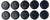 (Pack of 10) Caplugs Brand: BPFE-25MM Rubber Ergonomic Button Plugs Flush Type Heads | Hole Size .965-1.024" || Metal Thickness .031-.079", Black