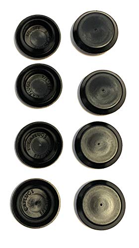 100 3/4" Black Plastic Flush Type Hole Plugs 1" Head