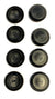 100 3/4" Black Plastic Flush Type Hole Plugs 1" Head