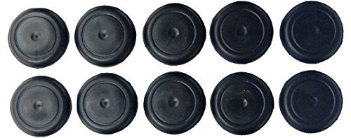 1 1/2" 1.5 inch Black Rubber Plugs for Flush Mount Body and Sheet Metal Holes Qty 10