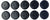 1 1/2" 1.5 inch Black Rubber Plugs for Flush Mount Body and Sheet Metal Holes Qty 10