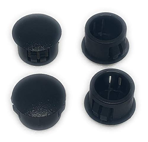 TOP SECRET PDR 1/2" Domed Head 1/2" ID Hole Locking Plugs for Panels - Nylon Plastic 0.5 Inch ID Round 9/16" Head Dia - for Panel Thickness .016" - .125" | Body and Sheet Metal Hole Plug