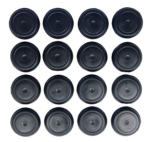 (Pack of 25) BPFE-25MM (1.0") Rubber Ergonomic Button Plugs Flush Type Heads | Hole Size .965-1.024" || Metal Thickness .031-.079"Sheet Metal Applications